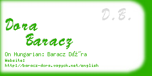 dora baracz business card